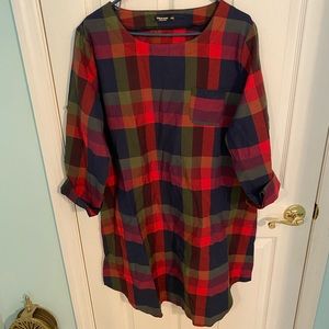 Shein Plaid Shift Dress